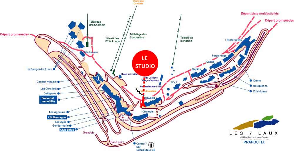 plan prapoutel VS studio Edelweiss